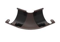 Угол желоба 135°, внешний, матовый коричневый, RAL 8017, 125/90, Rima Matt