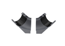 Угол желоба регулируемый 100-165°, внутренний, матовый серый графит, RAL 7024, 125/90, Rima Matt