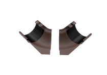 Угол желоба регулируемый 100-165°, внутренний, матовый коричневый, RAL 8017, 125/90, Rima Matt