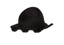 Проходной элемент для профнастила Krovent Base-VT Prof 21 125/150 чёрный (RAL 9005)