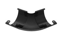 Угол желоба 135°, внешний, матовый чёрный, RR33, 125/90, GLC Matt