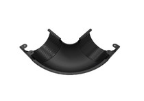 Угол желоба 90°, внешний, матовый чёрный, RR33, 125/90, GLC Matt