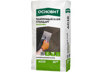 Клей плиточный универсальный ОСНОВИТ БАЗПЛИКС АC10 С0Т 25 кг (60 меш/пал)