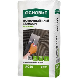 Клей плиточный универсальный ОСНОВИТ БАЗПЛИКС АC10 С0Т (60 меш/пал)