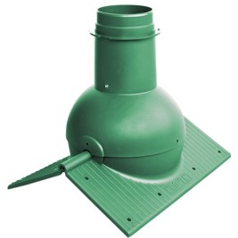 Коньковый элемент Krovent Pipe-Cone зеленый (RAL 6005)