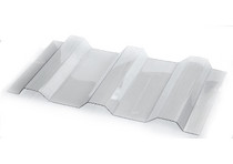 Профилированный монолитный поликарбонат ПРОЗРАЧНЫЙ Novattro МП/С-20 1,3мм 3х1,15м