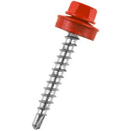 Саморез кровельный 4,8х29 RAL 3003 (250 шт/уп, рубиново-красный)