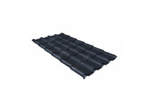 Металлочерепица Камея 0,5 Velur20 RAL 7024