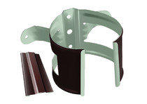 Кронштейн трубы на дерево Optima 90мм RAL 8017 шоколад