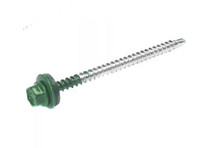 Саморез кровельный 4,8х70 RAL 6002 (100 шт/уп, зеленый лист)