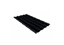 Металлочерепица Камея 0,5 Velur20 RAL 9005