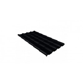 Металлочерепица Камея 0,5 Velur20 RAL 9005