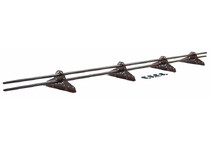 Снегозадержатель трубчатый овальный RAL 8017 3м GL NEW