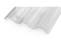 Профилированный монолитный поликарбонат ПРОЗРАЧНЫЙ Novattro МП/С-21 0,8мм 3х1,051м