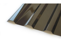 Профилированный монолитный поликарбонат БРОНЗА Novattro МП/С-20 0,8мм 3х1,15м