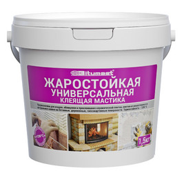 Мастика жаростойкая универсальная клеящая (1,5 кг) BITUMAST