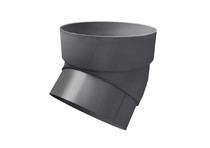 Колено трубы 45 град. ПВХ Grand Line графит (RAL 7024)