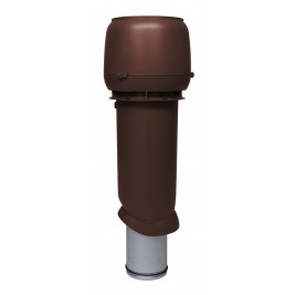 Выход вытяжки 160/225/500 ИЗ шоколадный с колпаком VILPE Standart
