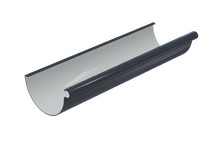 Желоб водосточный 152 мм, 3 м п., серый графит, RAL 7024, 152/100 SMARTLINE PVC