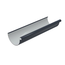 Желоб водосточный 152 мм, 3 м п., серый графит, RAL 7024, 152/100 SMARTLINE PVC