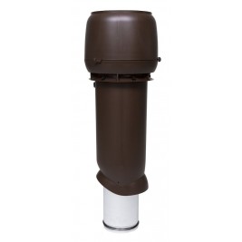 Выход вытяжки 160/225/700 ИЗ коричневый с колпаком VILPE Standart