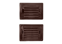 Регулируемая цокольная решётка 0,38*0,27 коричневая (RAL 8017)