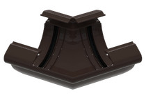 Угол желоба универсальный 135°, темно-коричневый, RAL 8019, 152/100 SMARTLINE PVC