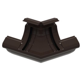 Угол желоба универсальный 135°, темно-коричневый, RAL 8019, 152/100 SMARTLINE PVC