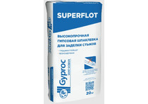 Шпаклевка гипсовая ДЛЯ ШВОВ Gyproc Суперфлот высокопрочная безусадочная белая 20 кг (54шт/пд.)