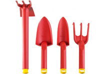 Набор садовый, 4 предмета (2 совка, рыхлитель, мотыга-рыхлитель) GRINDA