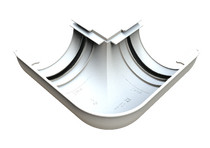 Угол желоба внутренний 90°, белый, RAL 9003, 125/80 SMARTLINE PVC