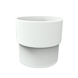 Муфта трубы, белый, RAL 9003, 125/80 SMARTLINE PVC