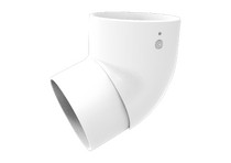 Колено трубы 67°, белый, RAL 9003, 125/80 SMARTLINE PVC