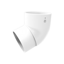 Колено трубы 67°, белый, RAL 9003, 125/80 SMARTLINE PVC