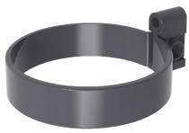 Хомут трубы, серый графит, RAL 7024, 125/80 SMARTLINE PVC