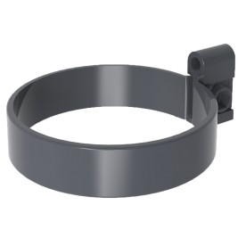 Хомут трубы, серый графит, RAL 7024, 125/80 SMARTLINE PVC