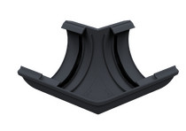 Угол желоба внешний 135°, серый графит, RAL 7024, 125/80 SMARTLINE PVC