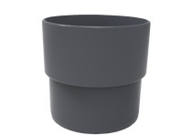 Муфта трубы, серый графит, RAL 7024, 125/80 SMARTLINE PVC