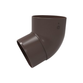 Колено трубы 67°, шоколадно-коричневый, RAL 8017, 125/80 SMARTLINE PVC