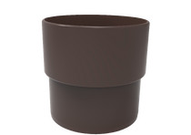 Муфта трубы, шоколадно-коричневый, RAL 8017, 125/80 SMARTLINE PVC