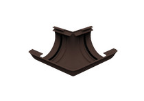 Угол желоба внутренний 135°, шоколадно-коричневый, RAL 8017, 125/80 SMARTLINE PVC