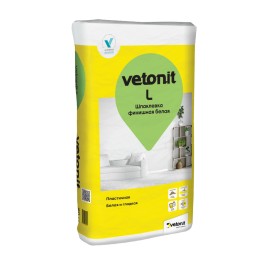 Шпаклевка полимерная финишная Vetonit L 20кг (54 шт/под)