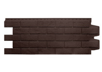 Фасадная панель Grand Line Состаренный кирпич Стандарт/Classic шоколадный