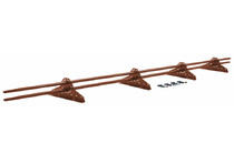 Снегозадержатель трубчатый овальный RAL 8004 3м GL NEW