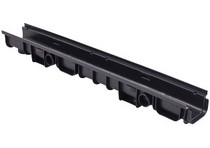 Канал водоотводной 110 (черный) 1,015м Дренажная система Альта-Дренаж