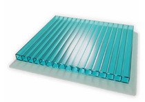 Поликарбонат сотовый бирюза 8мм*2100*12000 Novattro