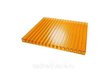 Поликарбонат сотовый оранжевый 4мм*2100*12000 Казанский