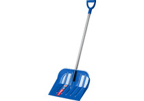 Лопата снеговая АНГАРА, 460мм, морозост. поликарбонат, металл. чер.,V-обр. рук. ЗУБР Профессионал