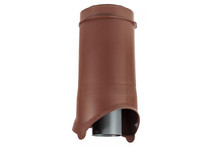 Выход канализации Krovent Pipe-VT IS 125/100 изол./500 коричневый (RAL 8017)