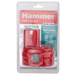 Аккумулятор HAMMER PREMIUM AKM1420  14.4В 2.0Ач для MAKITA